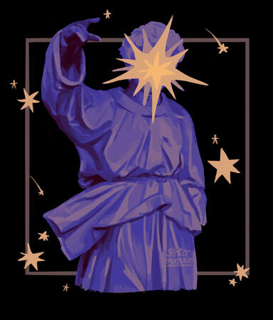 Half Body Rendered with Simple Background