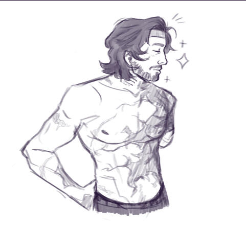Half Body Sketch